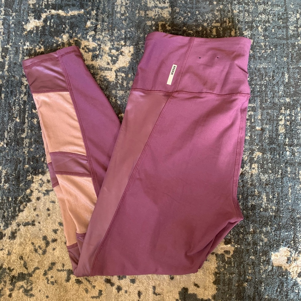 Purple Mesh Leggings